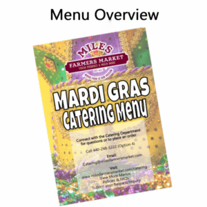Mardi Gras Menu Overview