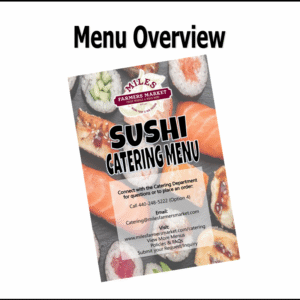 Sushi Catering Menu Overview