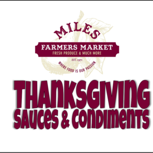 Thanksgiving Sauces & Condiments - Menu Overview